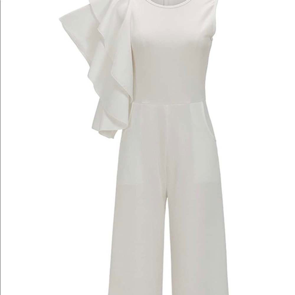 SOLD. FINAL SALE!!! Ruffle Jumpsuit - Picture 3 of 6